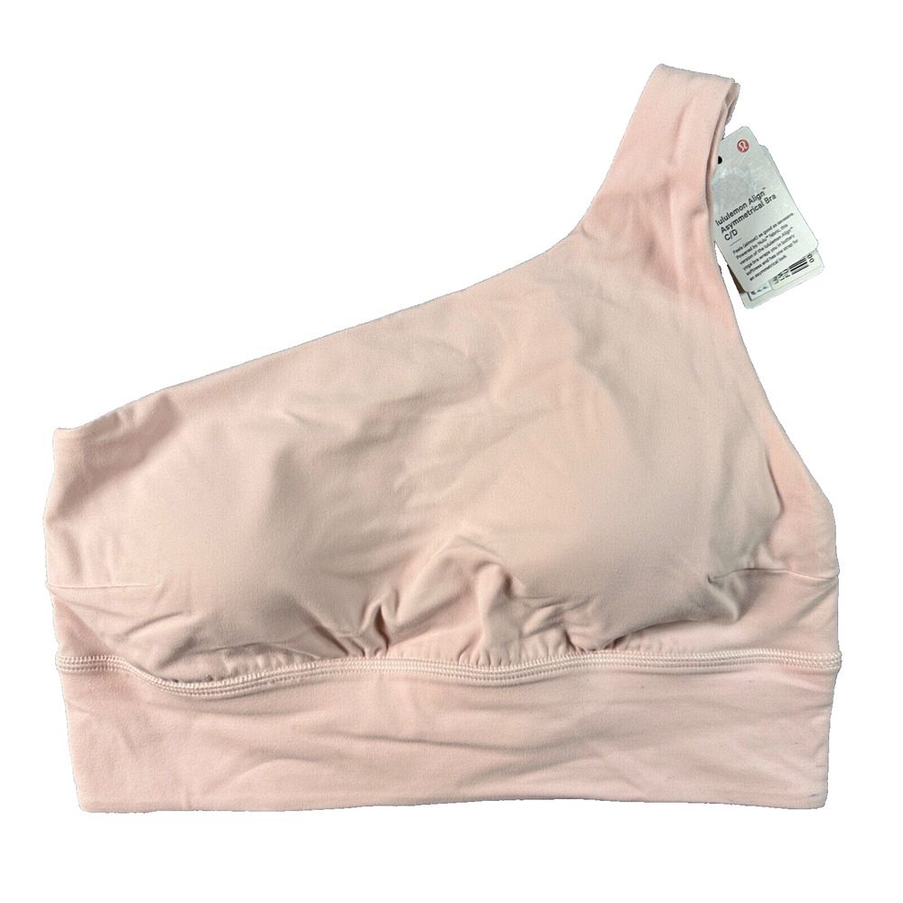 Lululemon Align Asymmetrical Bra C/D Light Flush Pink Size 12